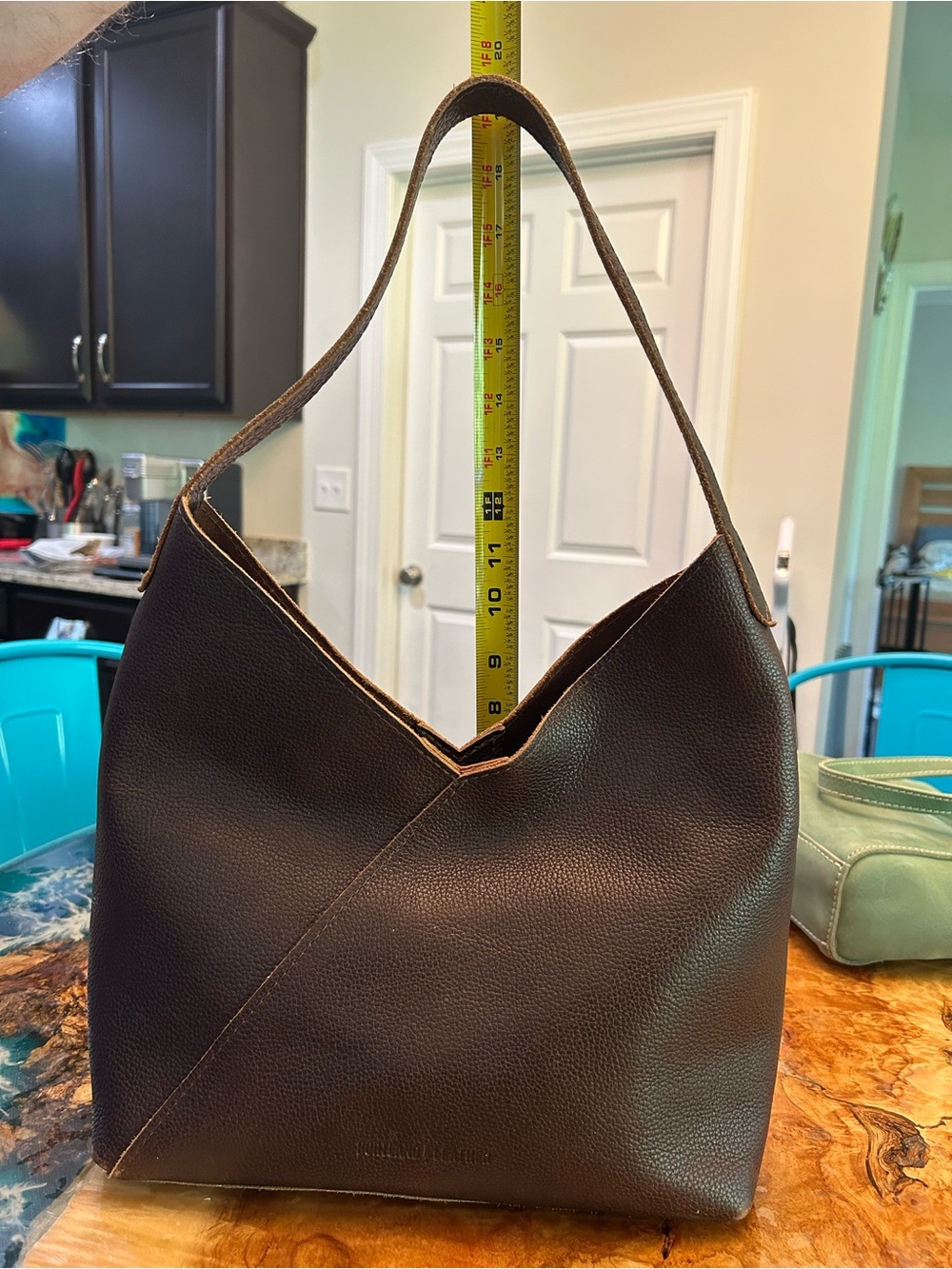 Portland Leather Brown Leather Shoulder Bag - Picture 11 of 11